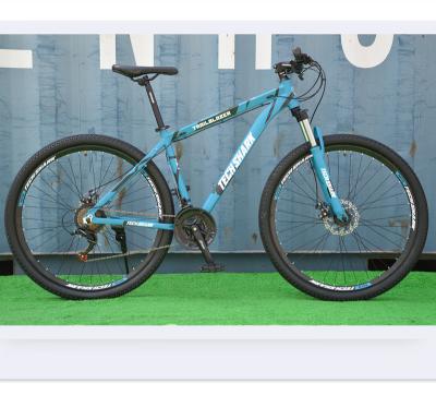 China Aluminum Alloy Blue color Alloy 29inch Mountain bikes free shipping foot bicycle with high quality for sale