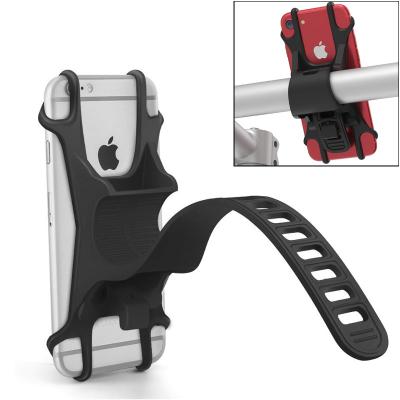 China Universal Use In Day And Night Amazon Product 2020 Black Full Silicone Phone Bike Holder for sale