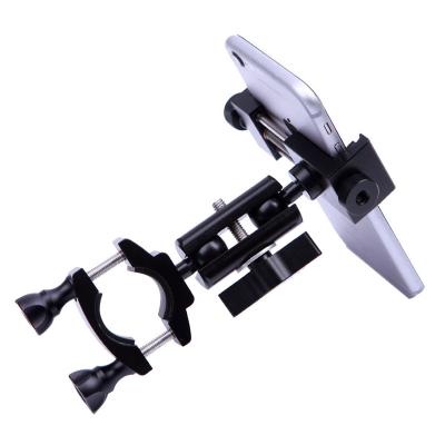 China Install Camera To Round Post 360 Rotating Quicke Release Mountainbike Handlebars Aluminum Alloy Bike Mobile Phone Holder for sale