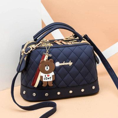 China Korean fashion 2020 new women's bag small square handbag one-shoulder bag ready to ship for sale