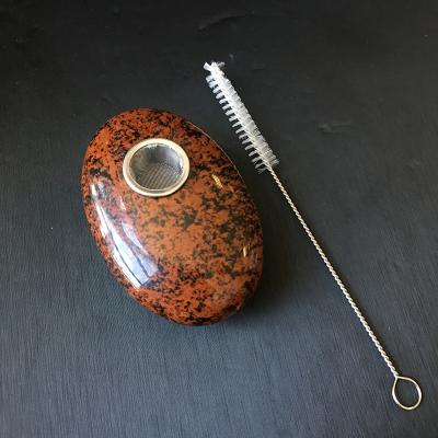 China Eco-friendly Obsidian Red Smoking Accessories Smoke Shops Supplies Smoking Pipes for sale