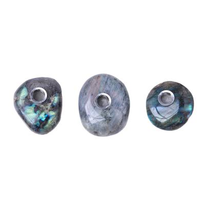 China Wholesale China Natural Oval Stone Moonstone Pipe Quartz Crystal Pipe Oval for sale