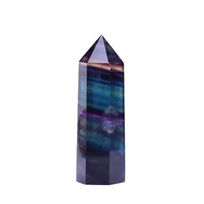 China China Wholesale High Quality Natural Rainbow Fluorite Crystals Healing Stones Meditation Led Crystals for sale