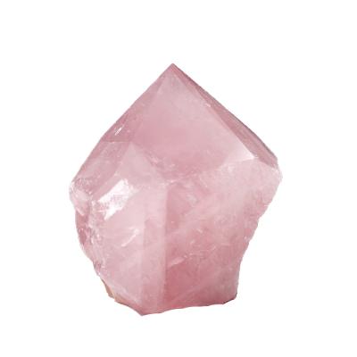 China Wholesale China Rose Quartz Natural Rough Point Ornament Healing Raw Stone Stone For Sale for sale