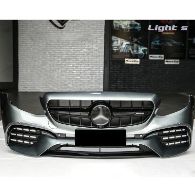 China AMG Auto Parts E Class W213 Body Kit Including Front Bumper Lip Exhaust Rear Grill Refurbished E63S For Mercedes Benz for sale