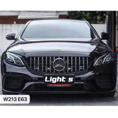 China AMG Car Accessories Include Front Bumper Assembly Grill Tail Exhaust For Mercedes Benz E-Class W213 Upgrade To E63 AMG Style for sale