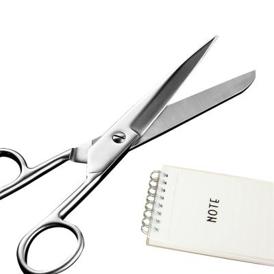 China Universal Stationery Clipping Scissors Cutting Household Scissors Office Safety Stainless Steel Kids Student Scissors Paper for sale