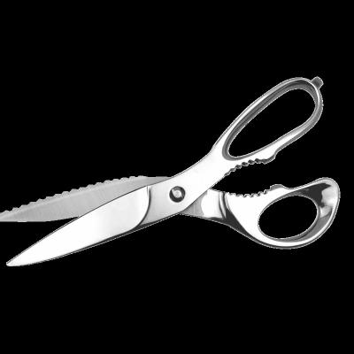 China Home Kitchen Stainless Steel Shear with 430 Durable 9.5 Inch Stainless Steel Handle Kitchen Scissors with Removable Blade for sale