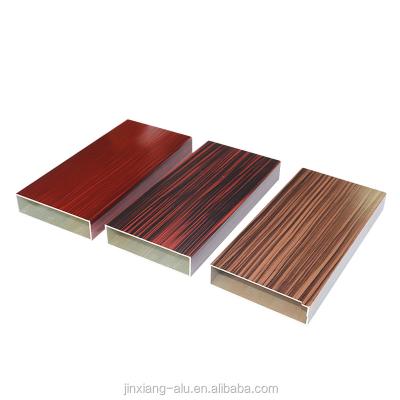 China door & NEW Window Technology Aluminum Wood Finished Profile Aluminum Profile Tube For Doors And Windows Furniture With Long Life Time for sale