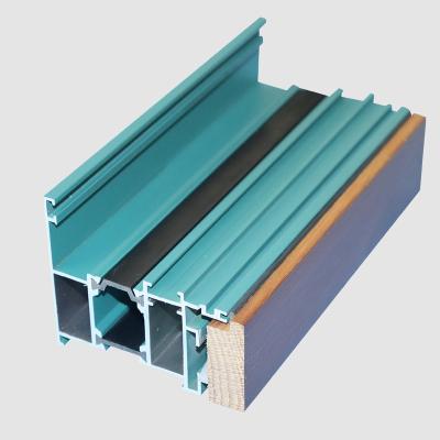 China door & Good Quality Aluminum Window Cladding Wood With Heat Insulation Strip For Window for sale