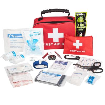 China 27 in 1 Compact Tactical Trauma First Aid Bag Compatible Emergency Pouch Survival First Aid Kit for Outdoor Camping Hiking for sale