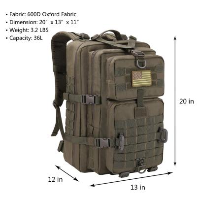 China Hiking Tactical Military Backpack Custom Hiking Bag Travel Waterproof for sale