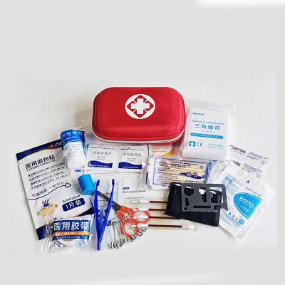 China Tactical First Aid Kit for Driving Traveling Outdoor Home Using Red Portable First Aid Kit with Supplies Te koop