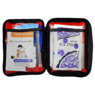 China Mini Emergency Medical Equipment First Aid Kit for Driving Traveling Outdoor Household Red Portable First Aid Kit à venda