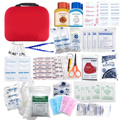 China Tactical First Aid Kit for Driving Traveling Outdoor Home Using Red Portable First Aid Kit with Supplies for sale