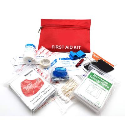 China Medical Equipment Mini Tactical First Aid Kit for Driving Traveling Outdoor Home Using Red Portable First Aid Kit for sale