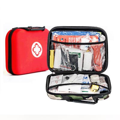 China Mini Medical Canvas Tactical First Aid Kit for Driving Traveling Outdoor Home Using Red Portable First Aid Kit for sale