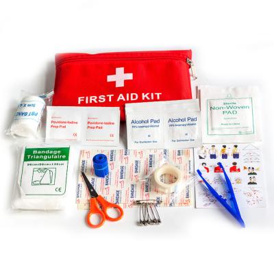 China Promotional First Aid Kit With Supplies Custom Logo Printed Festival Popular Gift Mini Travel First Aid Kit for sale