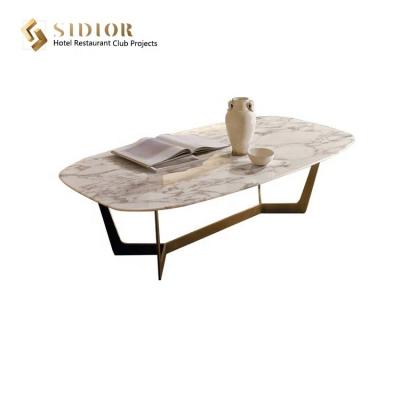 China Modern Luxury Modern Event Furniture Commercial Metal Wire Plated Living Room Gold Coffee Table for sale