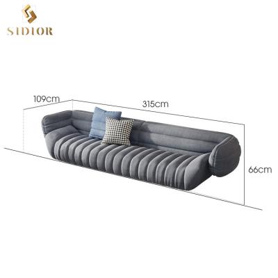 China Convertible High Quality Upholstered Modern Furniture Button Tufted Nailhead Trim Fabric Upholstered Sofa for sale