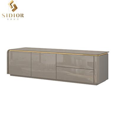 China High Gloss Selling New Hot Modern Expandable Living Room Furniture TV Stand for sale