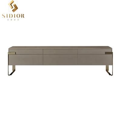 China New Model Modern Extendable Living Room Furniture Table Luxury TV Cabinet Wooden TV Stand With Drawer for sale