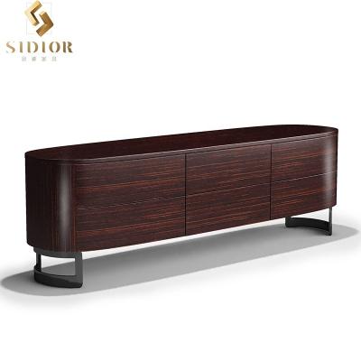 China Modern Luxury Wooden Home TV Stand Living Room Furniture TV Cabinet Extendable Table TV Stand for sale