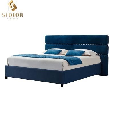 China Cheap modern luxury queen garden designer professional manufacture storage bed for sale