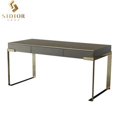 China Modern Nordic Modern Metal Black Legs Furniture Simple Natural Wood PC Laptop Study Table Computer Standing Desk for sale