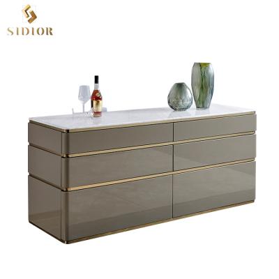 China Modern Post Design Lobby Entrance Furniture Stainless Steel Nordic Marble Top Console Table for sale