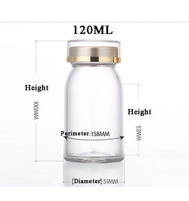 China Eco-friendly Recyclable High Quality Acrylic Cordyceps Bottle Saffron Crocus Bottle Cap Clear Bottle for sale