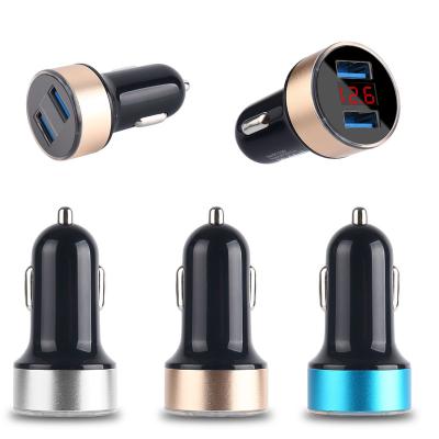 China Universal Over-temp/Current Voltage/Current 3.1A Car Charger Fast Charge 3.0 Dual Charging USB USB For iPhone For Samsung Mobile Phone In Car for sale