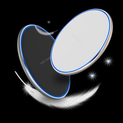 China Wireless Charger 10W Fast Charging Qi Pad Wireless Charging Pad Wireless Cell Phone Wireless Charger For iPhone12 For Samsung for sale