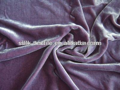 China Plain Silk Velvet Curtain Fabric for sale