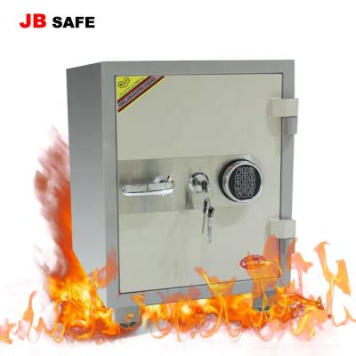China Document [JB] Gray Color Hotel Room Large Iron Safe Desk Gray Metal Hidden Box Safe Locker for sale