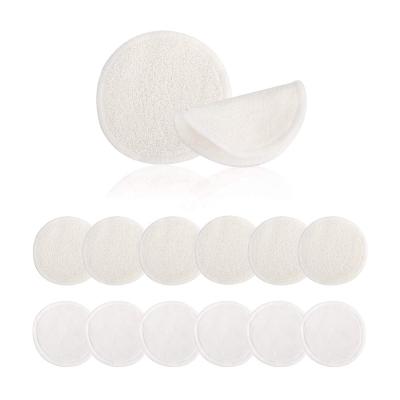 China Eco - Friendly Reusable Makeup Remover Pads 16 Pack , BambooFace Pads Cleansing Cloth With Free Laundry Bag for sale