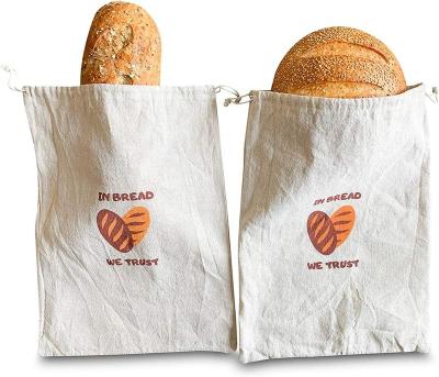 China Convenient Eco-friendly GOTS Certificated Cotton Bread Bag Manufacturer in China for sale