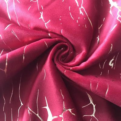 China Breathable China Embossed-Glue Velvet Fabric For Pajama, Online dty Velvet Fabric For Garment for sale