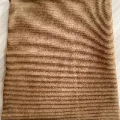 China Breathable Khaki Corduroy Fabric 100% Cotton Upholstery Fabrics For Sofas And Furniture for sale