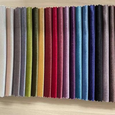 China Breathable Cheap Simple Korean Velvet Curtain Fabric for sale