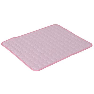 China Travel Pella 2022 New Summer Portable Cooling Pad Mats For Dog Folding Breathable Self Washable Nylon Pet Cool Pet Bed Pet Cooling Mats for sale