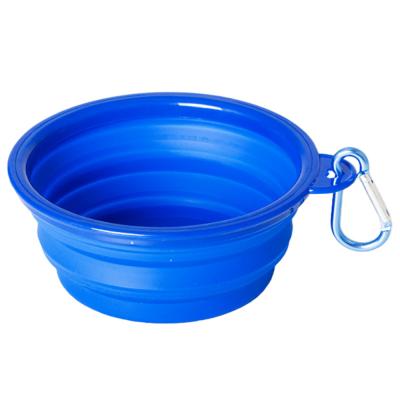 China Factory Wholesale Viable Manufacturer Collapsible Silicone Foldable Folding Single Ear Portable Travel Dog Bowl for sale