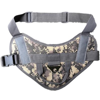 China Camouflage Breathable Lightweight Padded Outdoor Adjustable Hunting Dog Invest No Pull Dog Training Vest Military Tactical Harness for sale