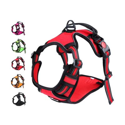 China Padded OEM & ODM Wholesale Reflective Safe Comfortable Nylon Custom Pet Harness Invest No Pull Dog Harness for sale