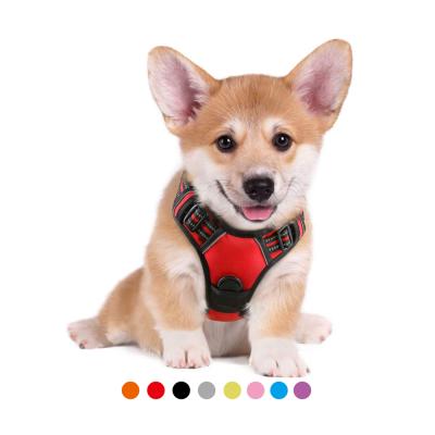 China Amazon Hot Selling Factory Price Padded Soft Padded Reflective Custom Pet Harness Personalized Dog Harness No Pulling Vest for sale