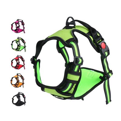 China Wholesale OEM and ODM Padded Reflective Nylon Custom Tactical Custom Dog Harness No Pull Pet Cat Harness for sale