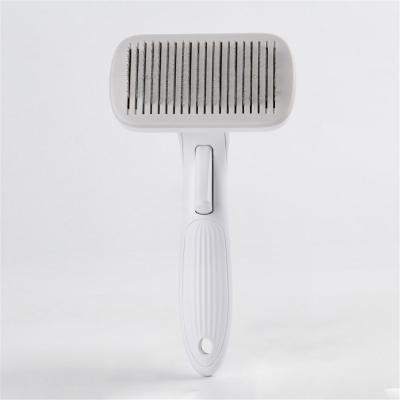 China Amazon Best Seller Sustainable Pet Supplies Comb Hair Removal Brush Dog Grooming Tools Automatic Self Cleaning Hair Comb for sale