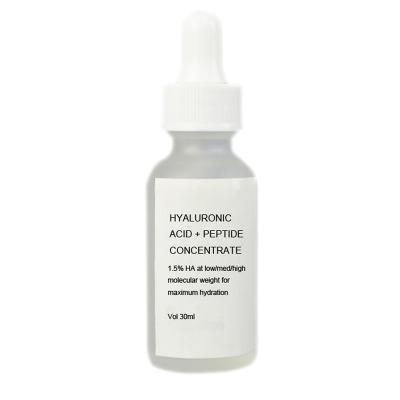 China Skin Revitalizer OEM and private label service 30 ml Hyaluronic Acid and peptide concentrate for sale