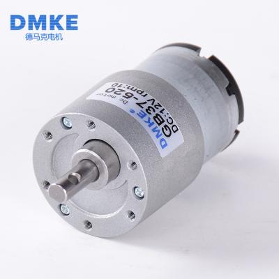 China DK-37B520 DMKE 94rpm 147nm 12v 6mm totally enclosed custom micro dc electric motor fit for sale