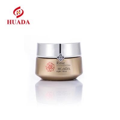 China Thick bottom glass cosmetic packaging 120ml 100ml 40ml 50g 30g porcelain bottle skin care cream cosmetic bottle packaging for sale